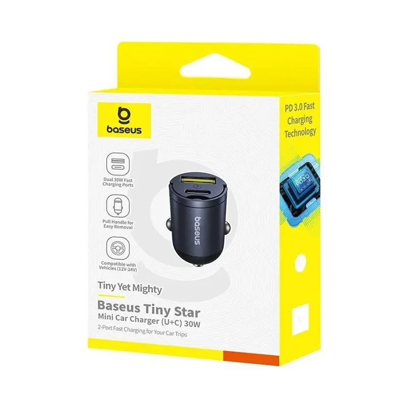 شارژر فندکی باسئوس Tiny Star VCHXX-UC - 3